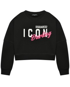 Свитшот с принтом "ICON Darling", черный Dsquared2