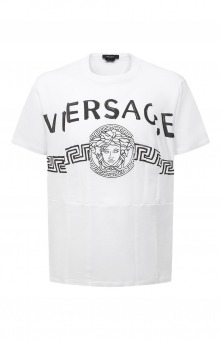 Хлопковая футболка Versace