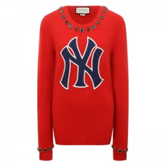 Шерстяной пуловер Gucci x NY Yankees Gucci