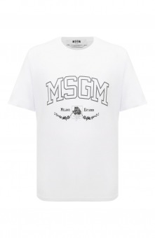 Хлопковая футболка MSGM